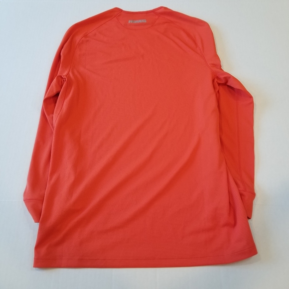 Hoka One One Polartec Power Dry Performance Long Sleeve Shirt Orange Small Men - Picture 3 of 7